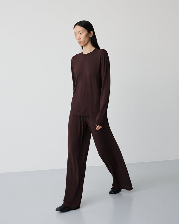 Love pants | Sheer cherry brown Viscose