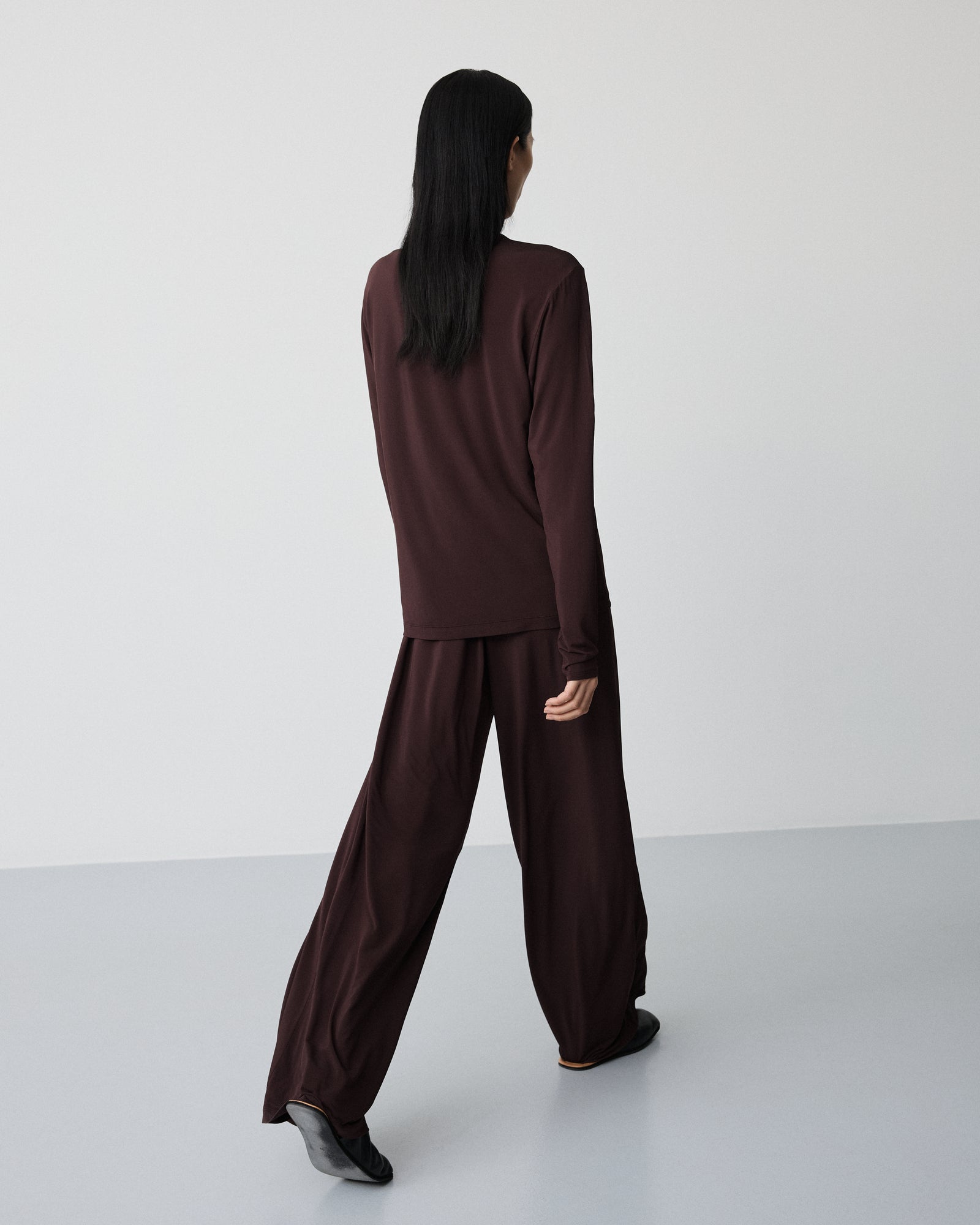 Love pants | Sheer cherry brown Viscose