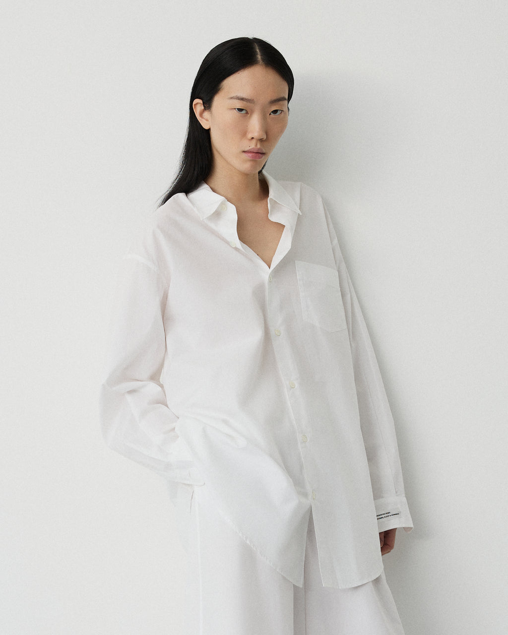 Night shirt | White Poplin