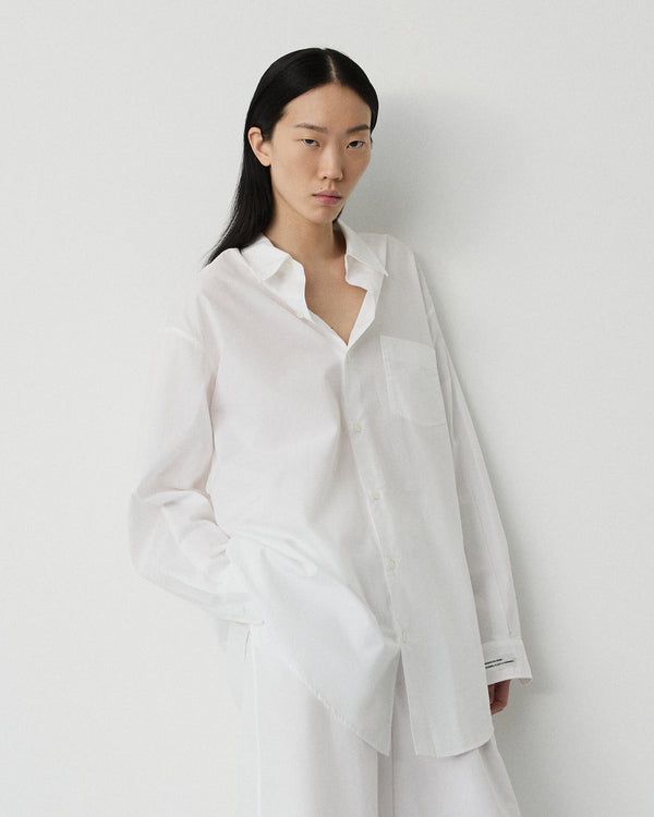 Night shirt | White Poplin