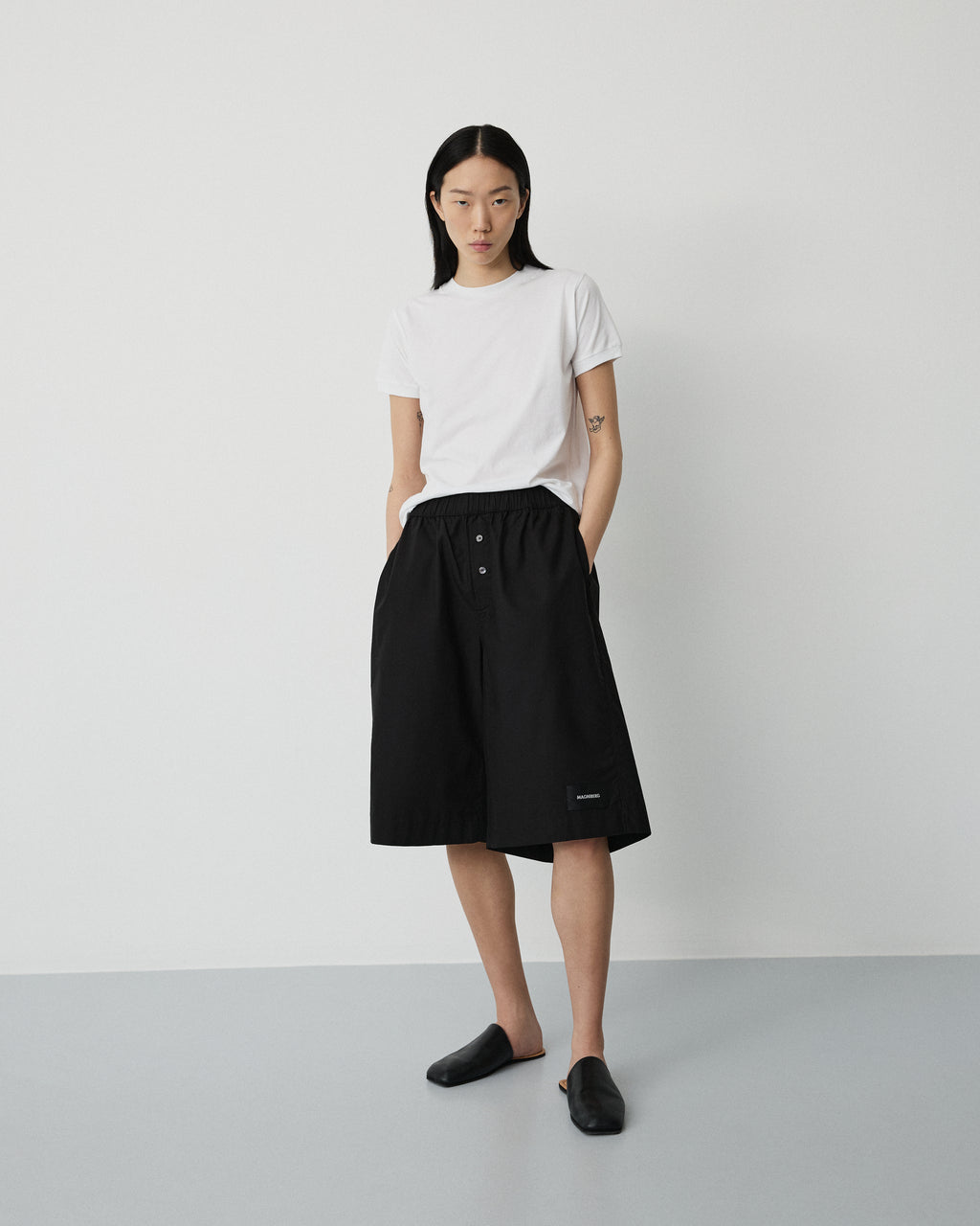 Smooth t-shirt | Washed white Jersey