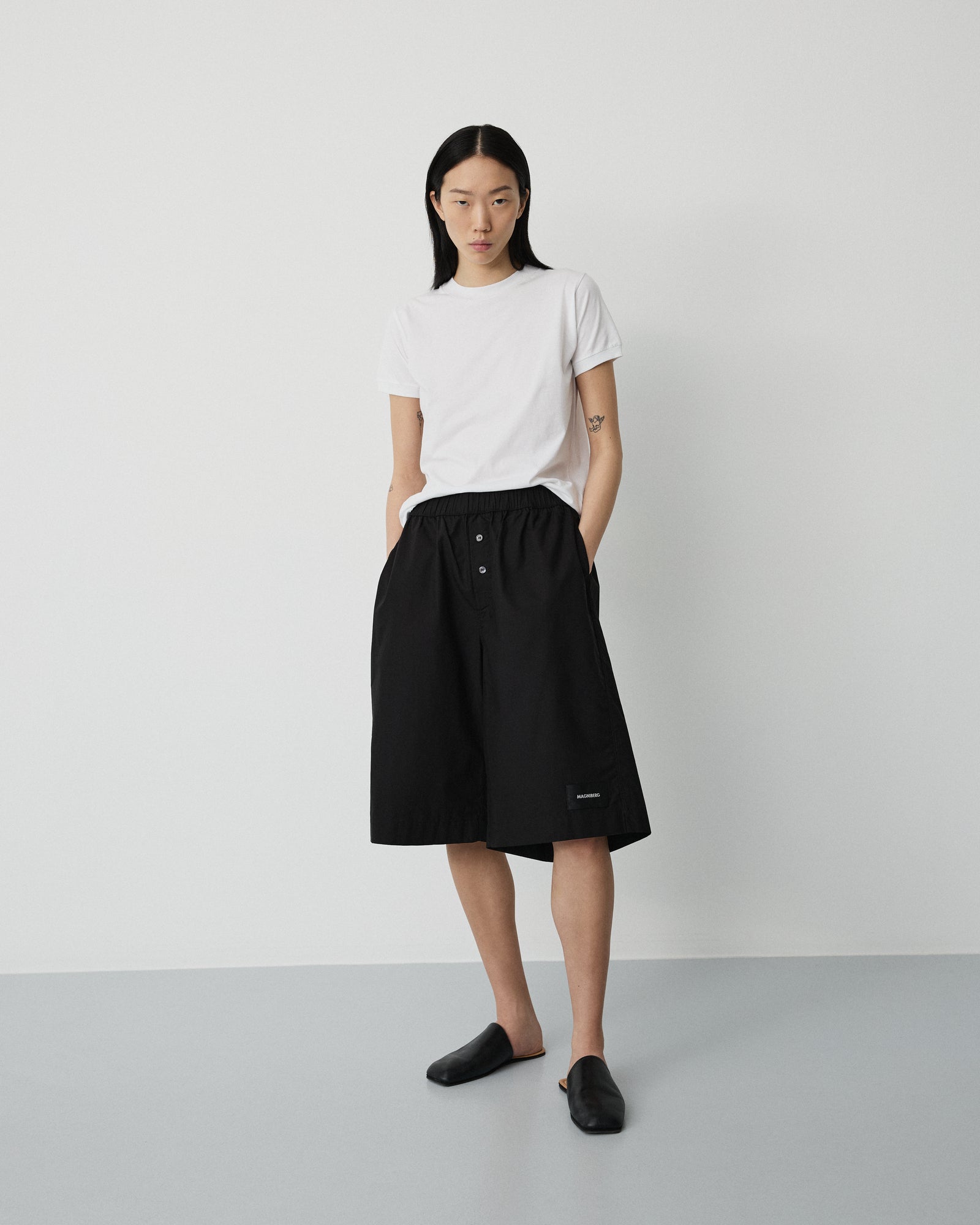 Smooth t-shirt | Washed white Jersey