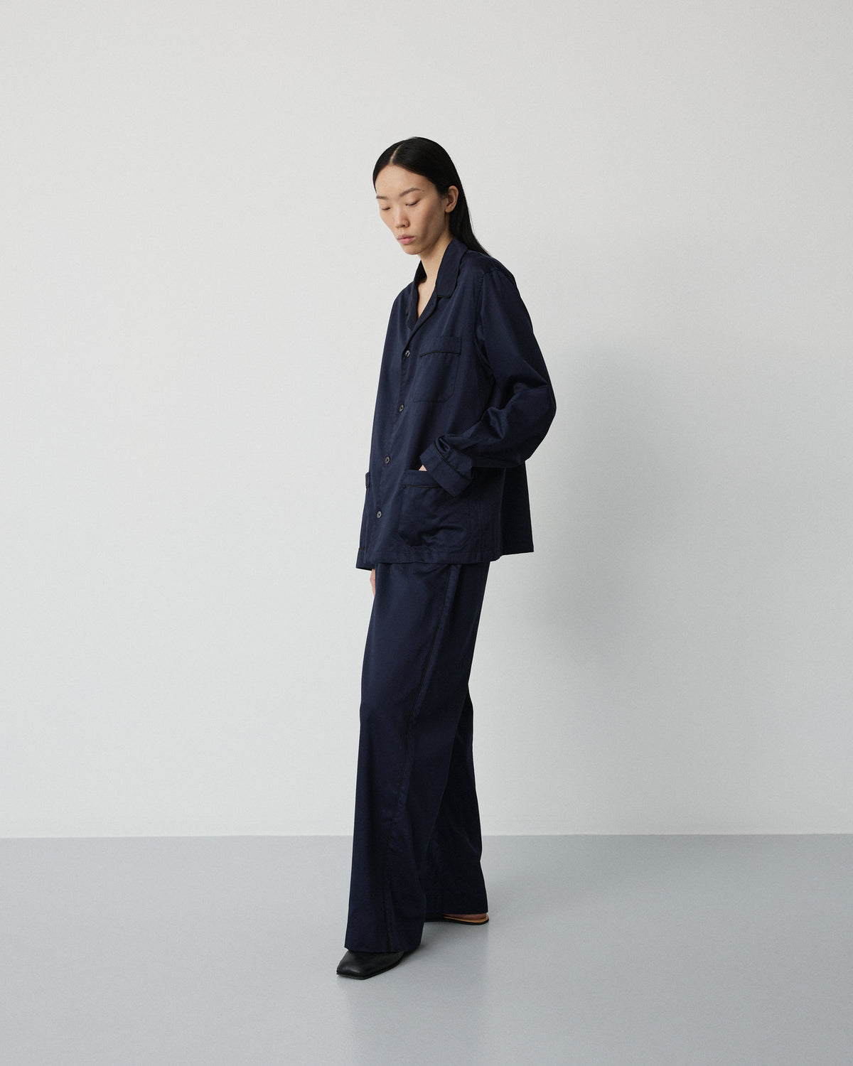 Sorbetto pants | Blazer navy Sateen