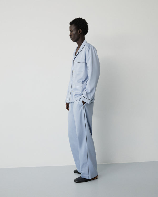 Sorbetto pants | Haze blue Sateen
