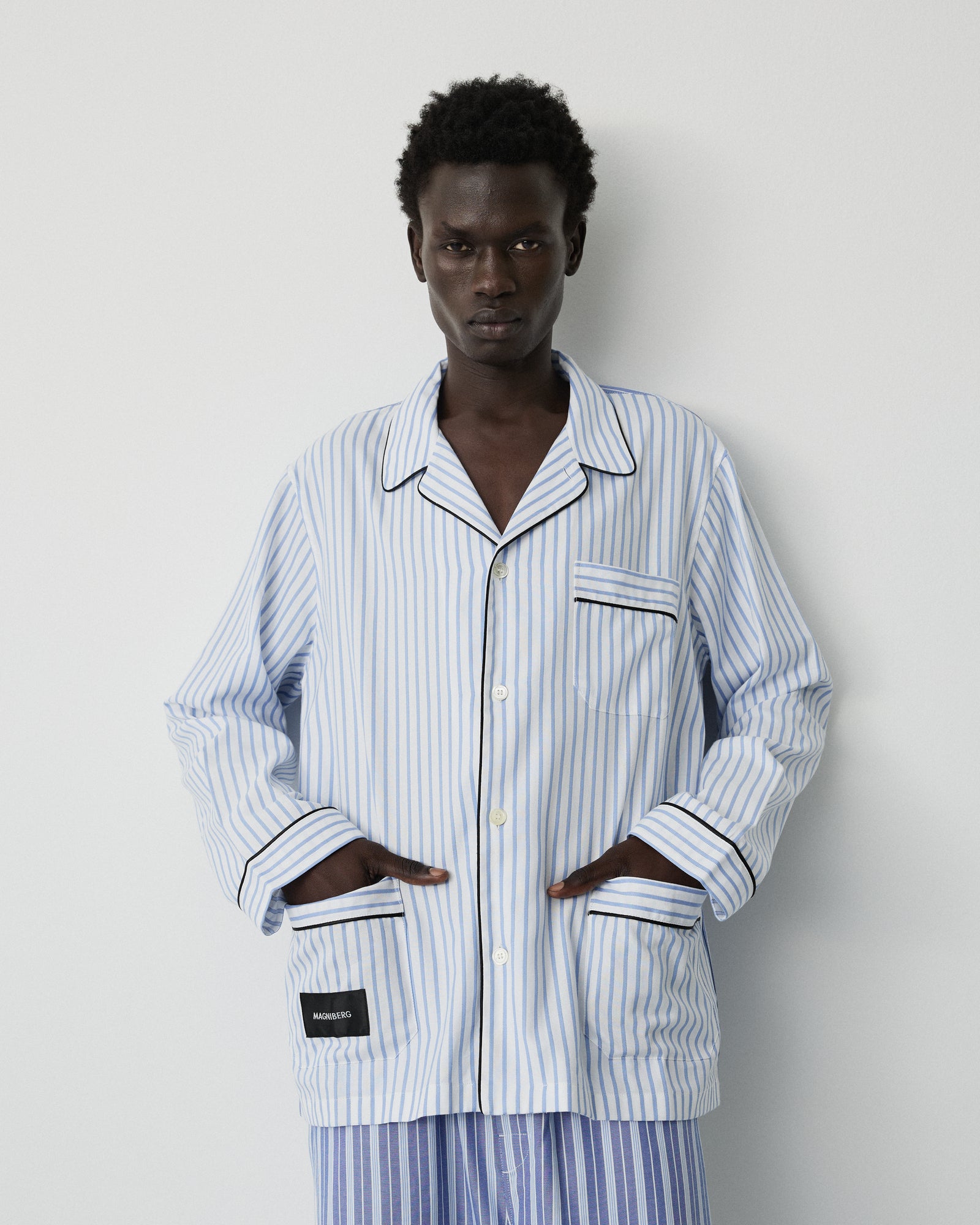 Wall Street shirt | Blue stripes two Oxford
