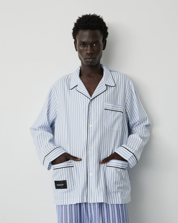 Wall Street shirt | Blue stripes two Oxford