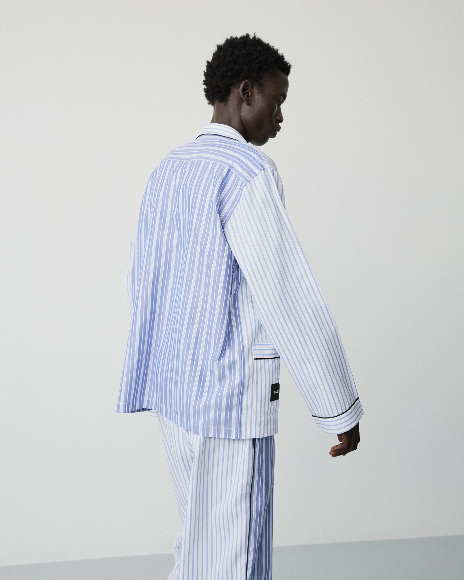 Wall Street shirt | Blue stripes two Oxford