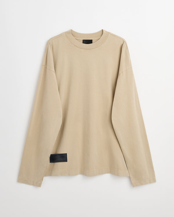 Full long sleeve t-shirt | Washed sand jersey