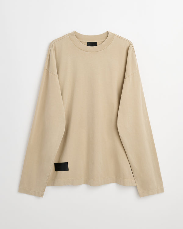 Full long sleeve t-shirt | Washed sand jersey