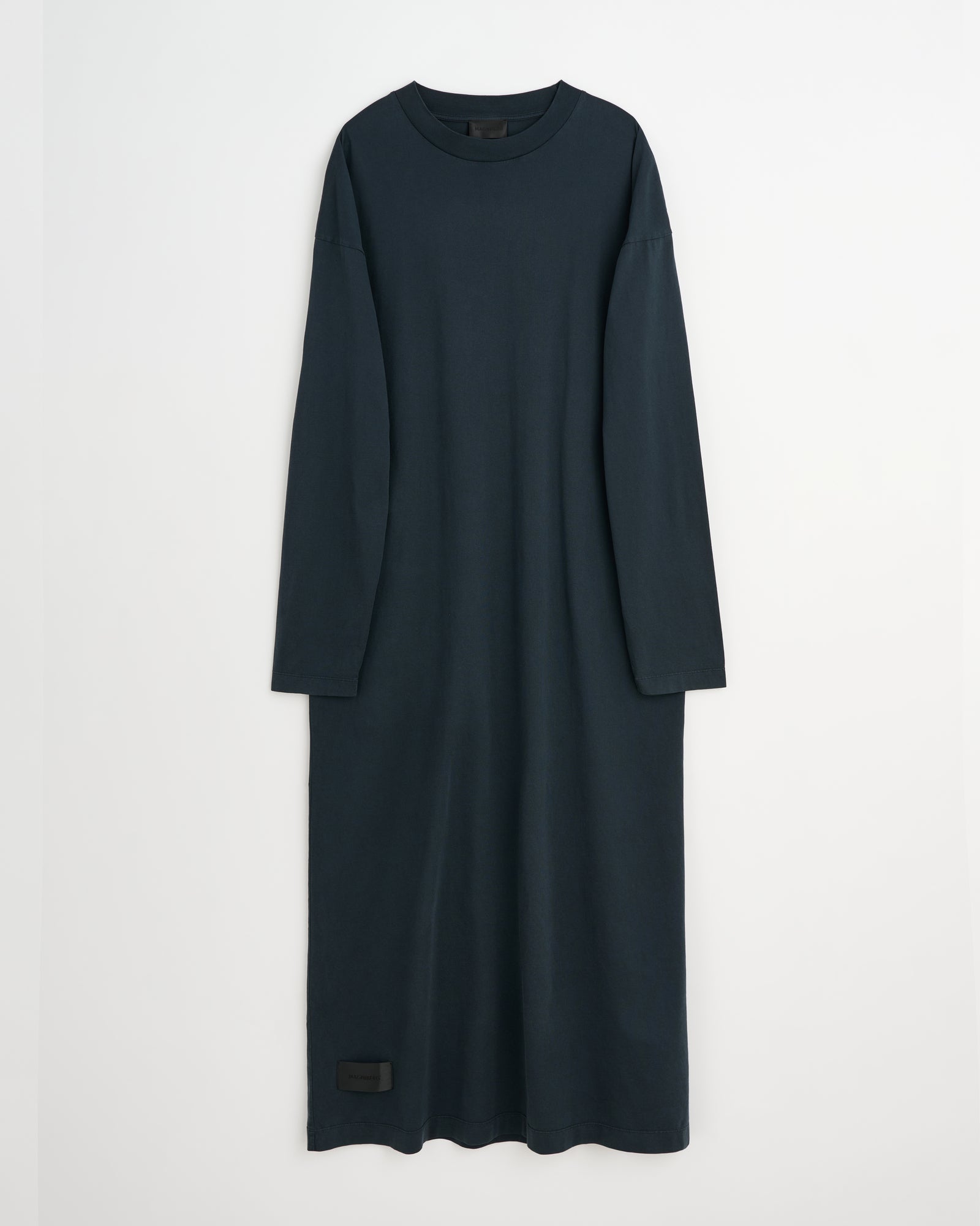 Full long sleeve dress | Washed black Jersey