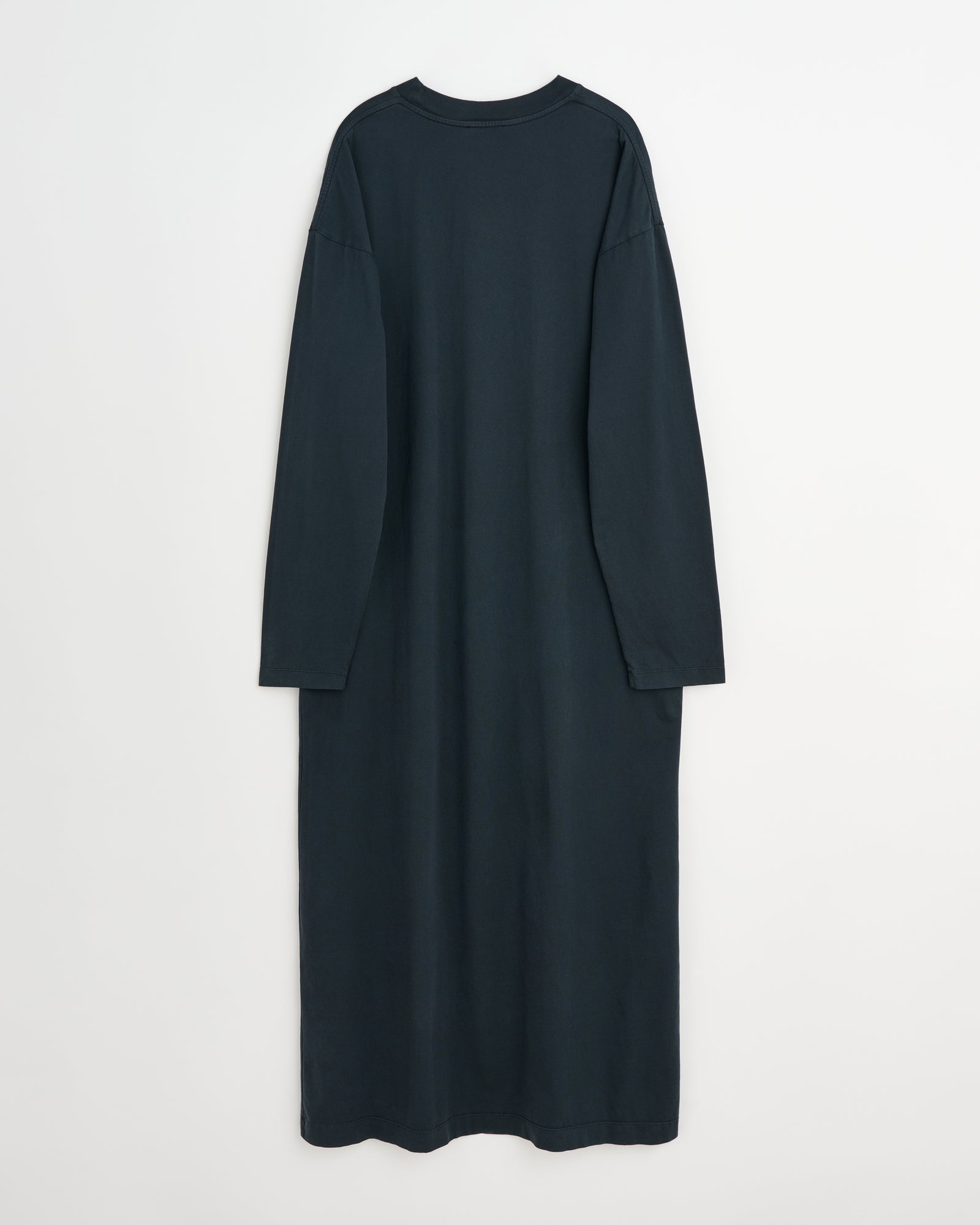 Full long sleeve dress | Washed black Jersey
