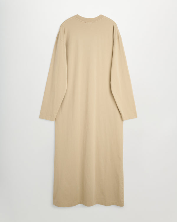 Full long sleeve dress | Washed sand Jersey