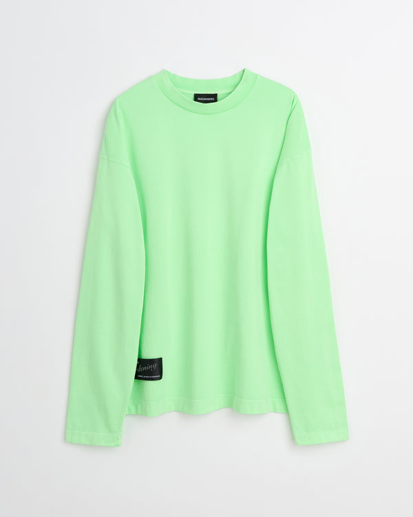 Full LS neon t-shirt | Washed neon green Jersey