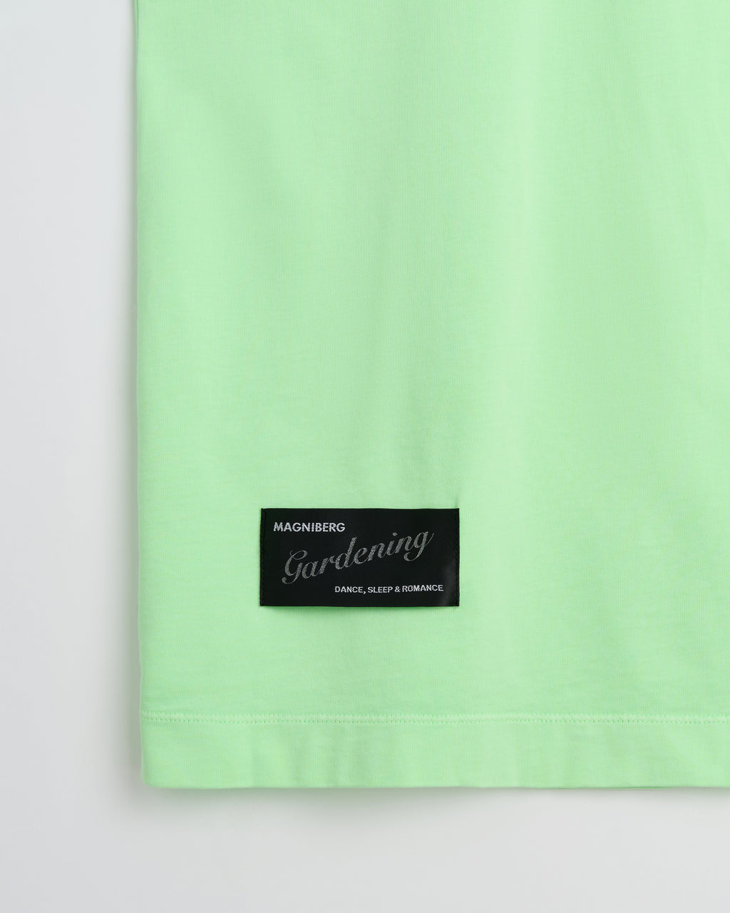 Full long sleeve t-shirt | Washed neon green Jersey