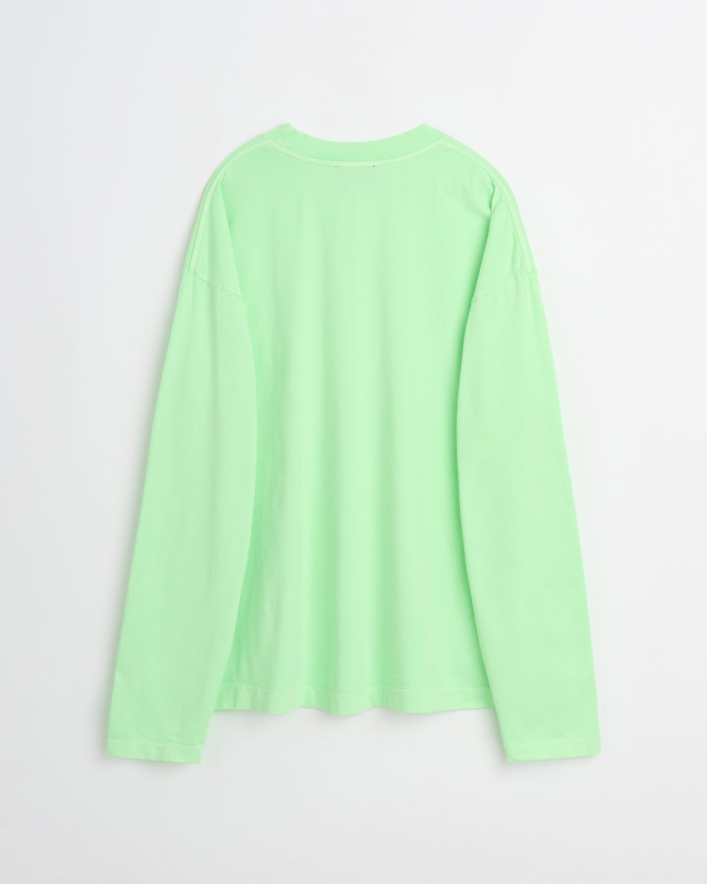 Full long sleeve t-shirt | Washed neon green Jersey