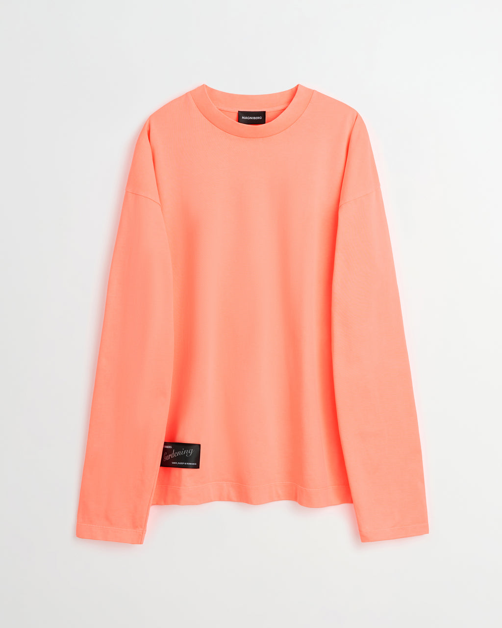 Full long sleeve t-shirt | Washed neon orange Jersey