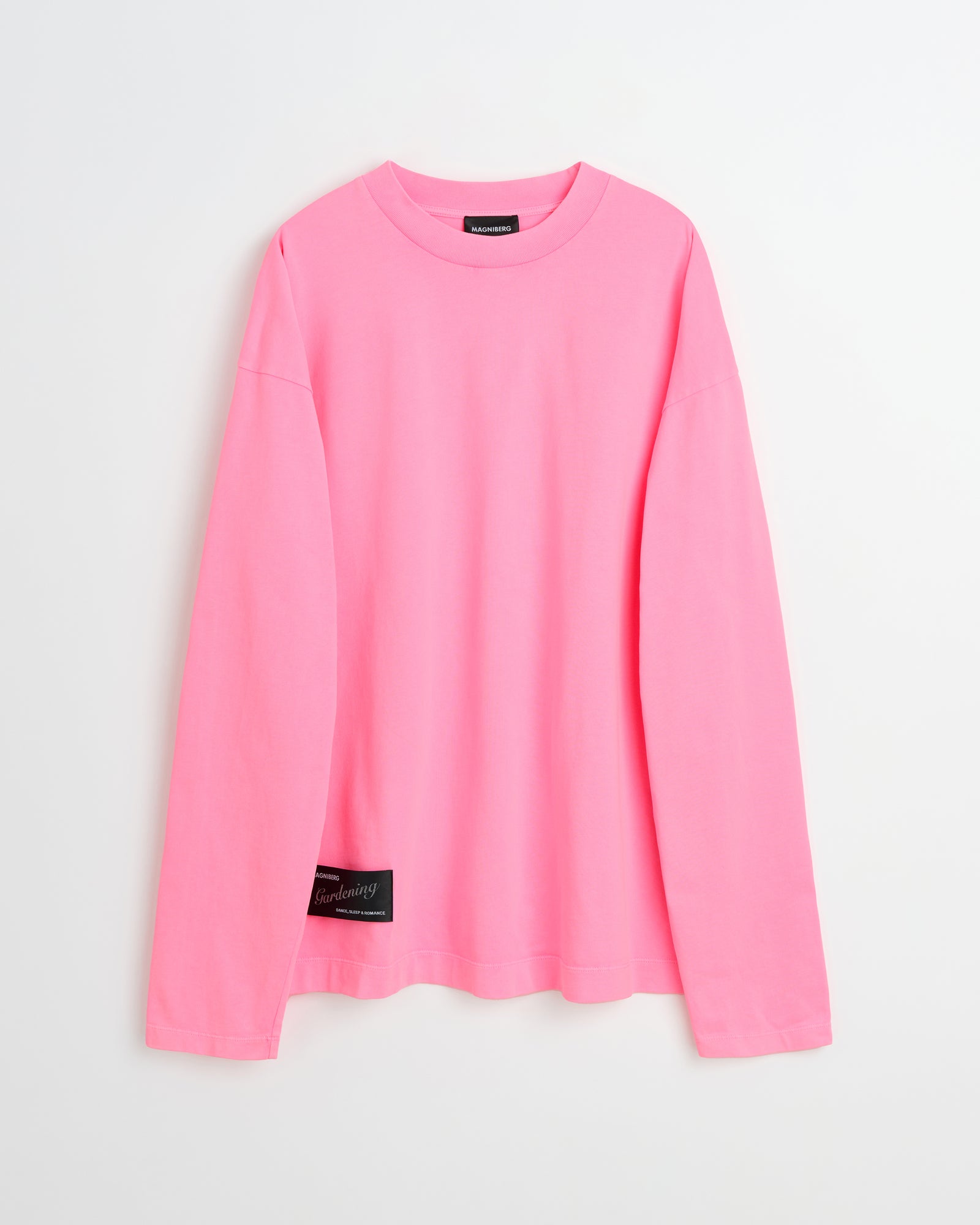 Full LS neon t-shirt | Washed neon pink Jersey
