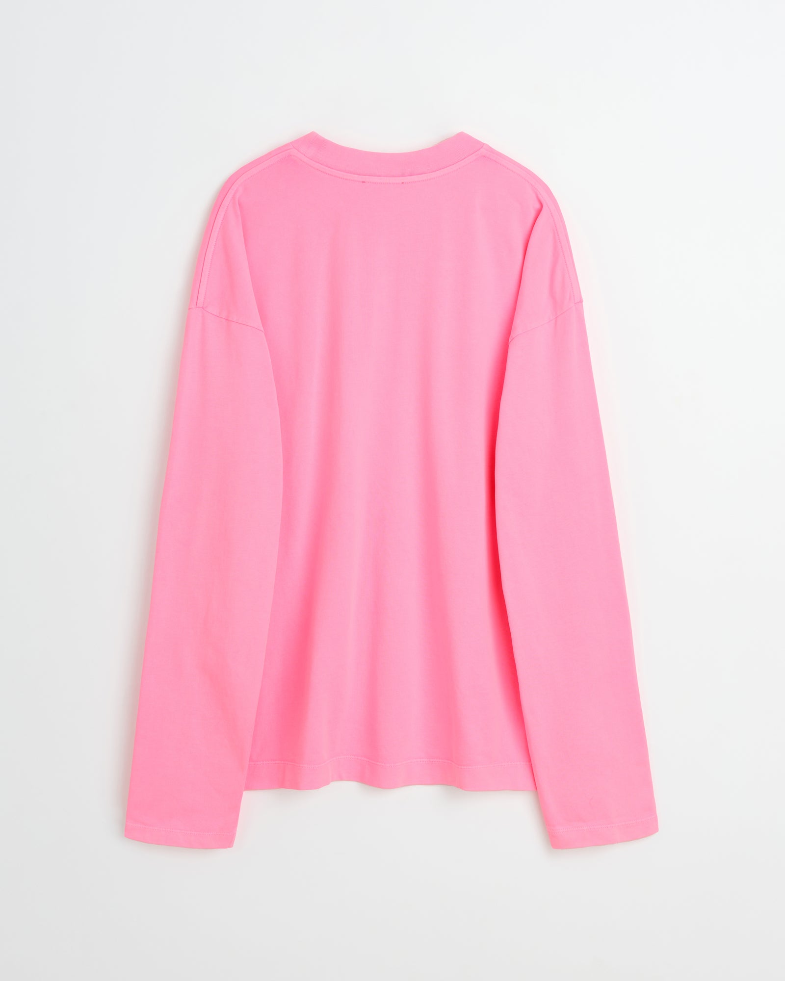 Full LS neon t-shirt | Washed neon pink Jersey