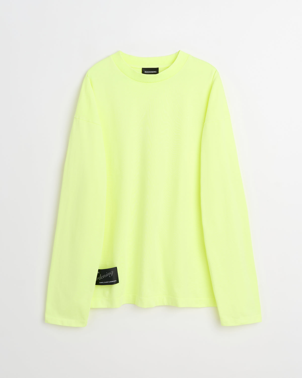 Full long sleeve t-shirt | Washed neon yellow Jersey