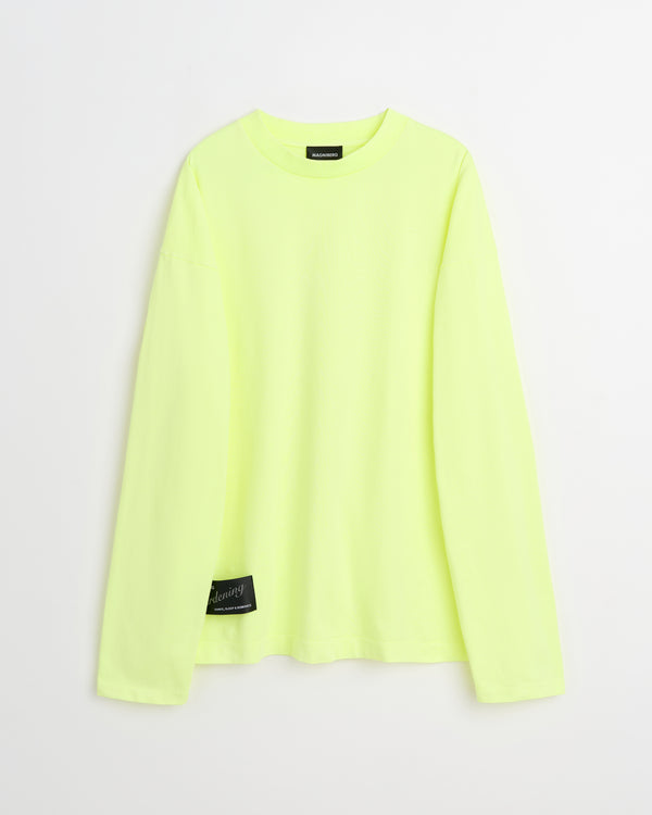 Full LS neon t-shirt | Washed neon yellow Jersey