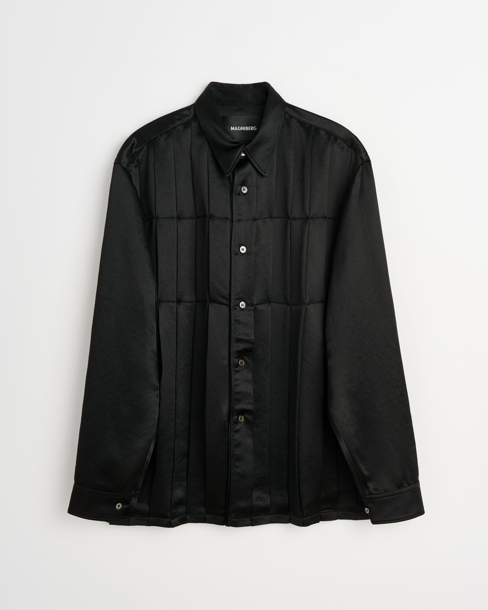 High shirt |  Shiny black Acetate