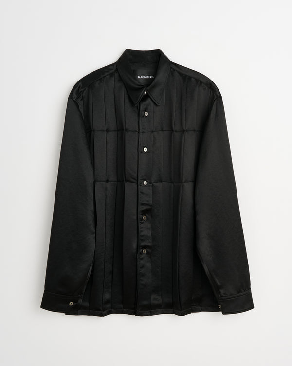 High shirt |  Shiny black Acetate