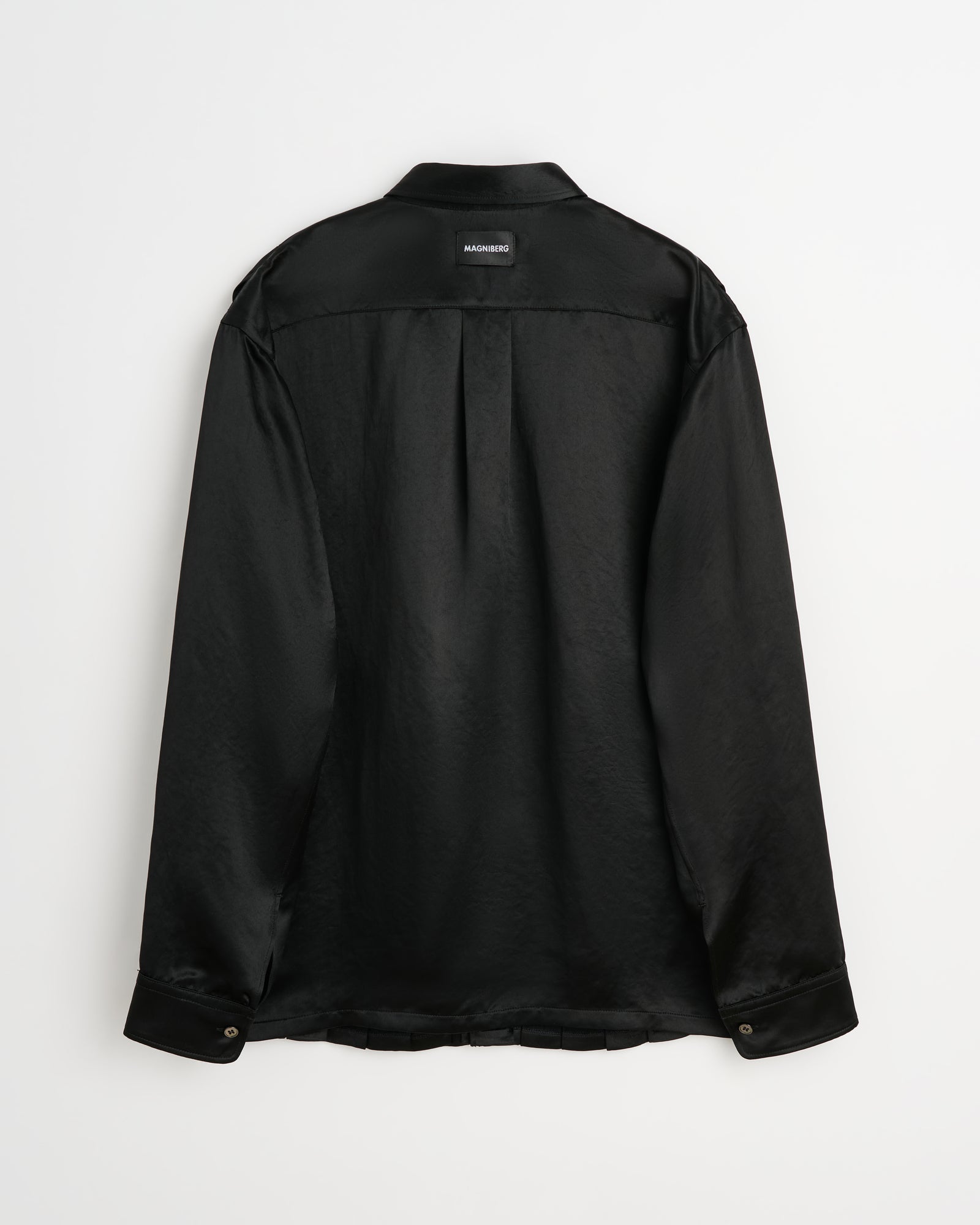 High shirt |  Shiny black Acetate