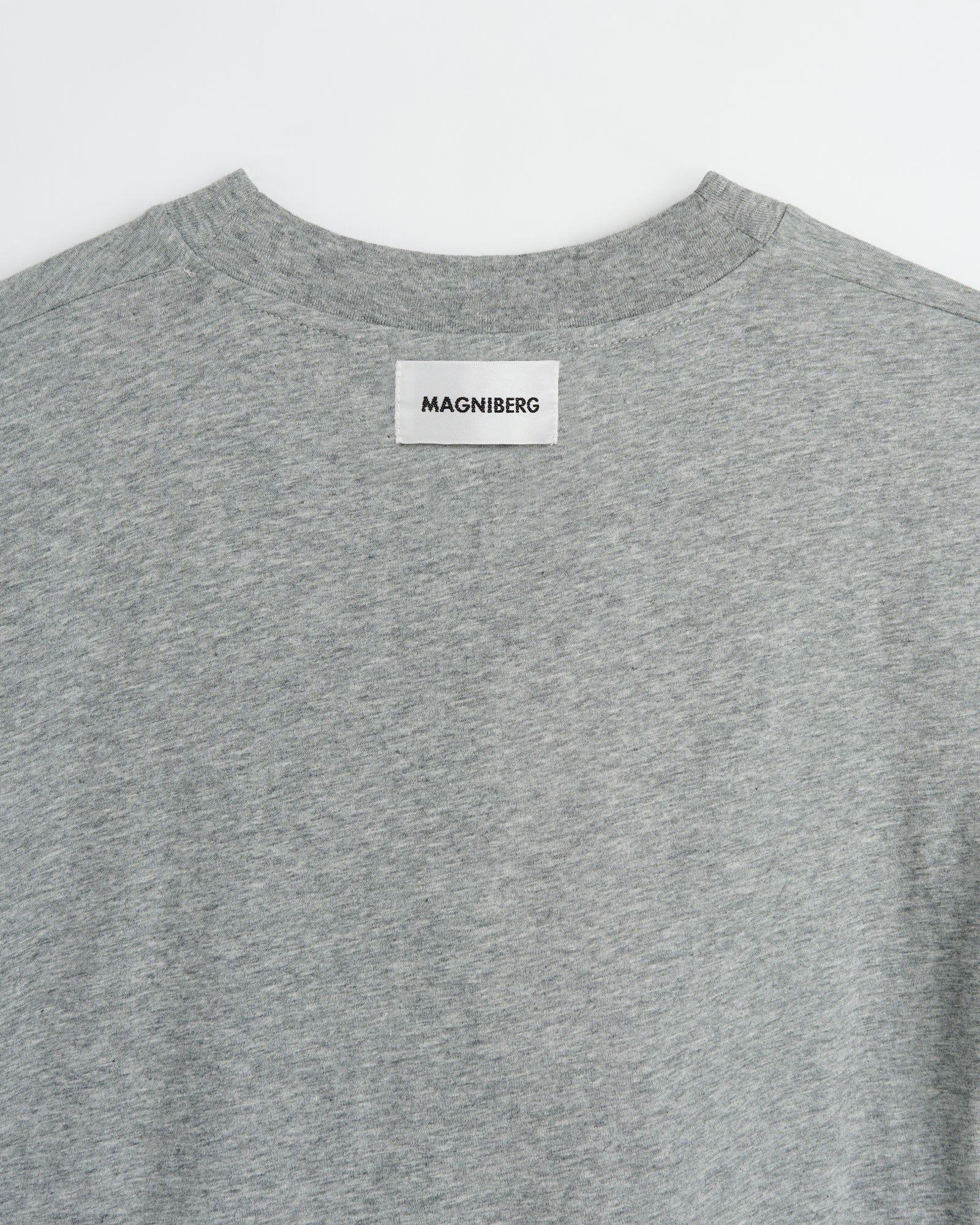 Smooth home t-shirt | Washed grey melange Jersey