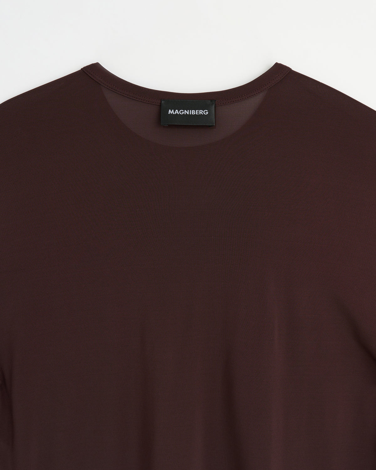 Love long sleeve shirt | Sheer cherry brown Viscose