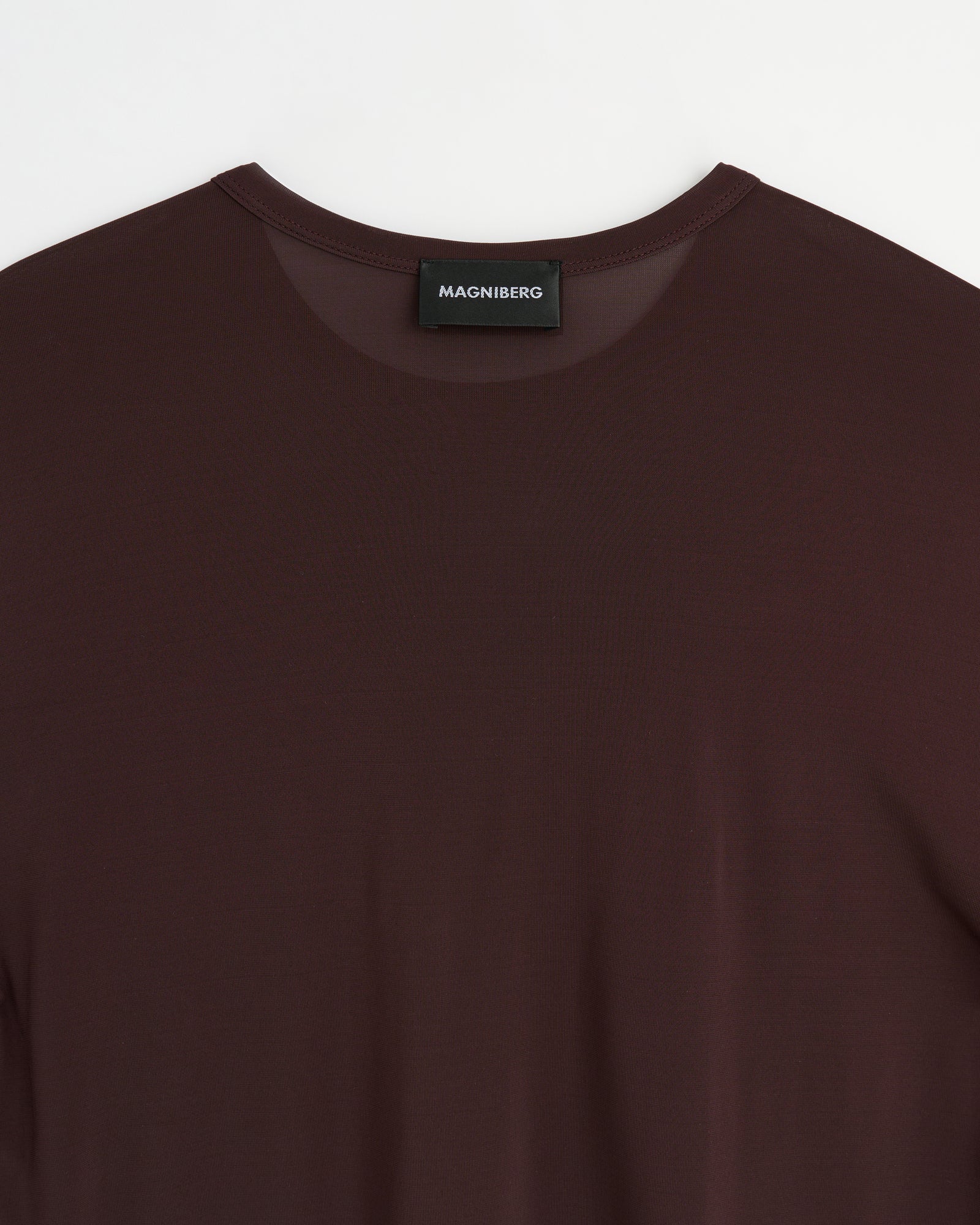 Love long sleeve shirt | Sheer cherry brown Viscose