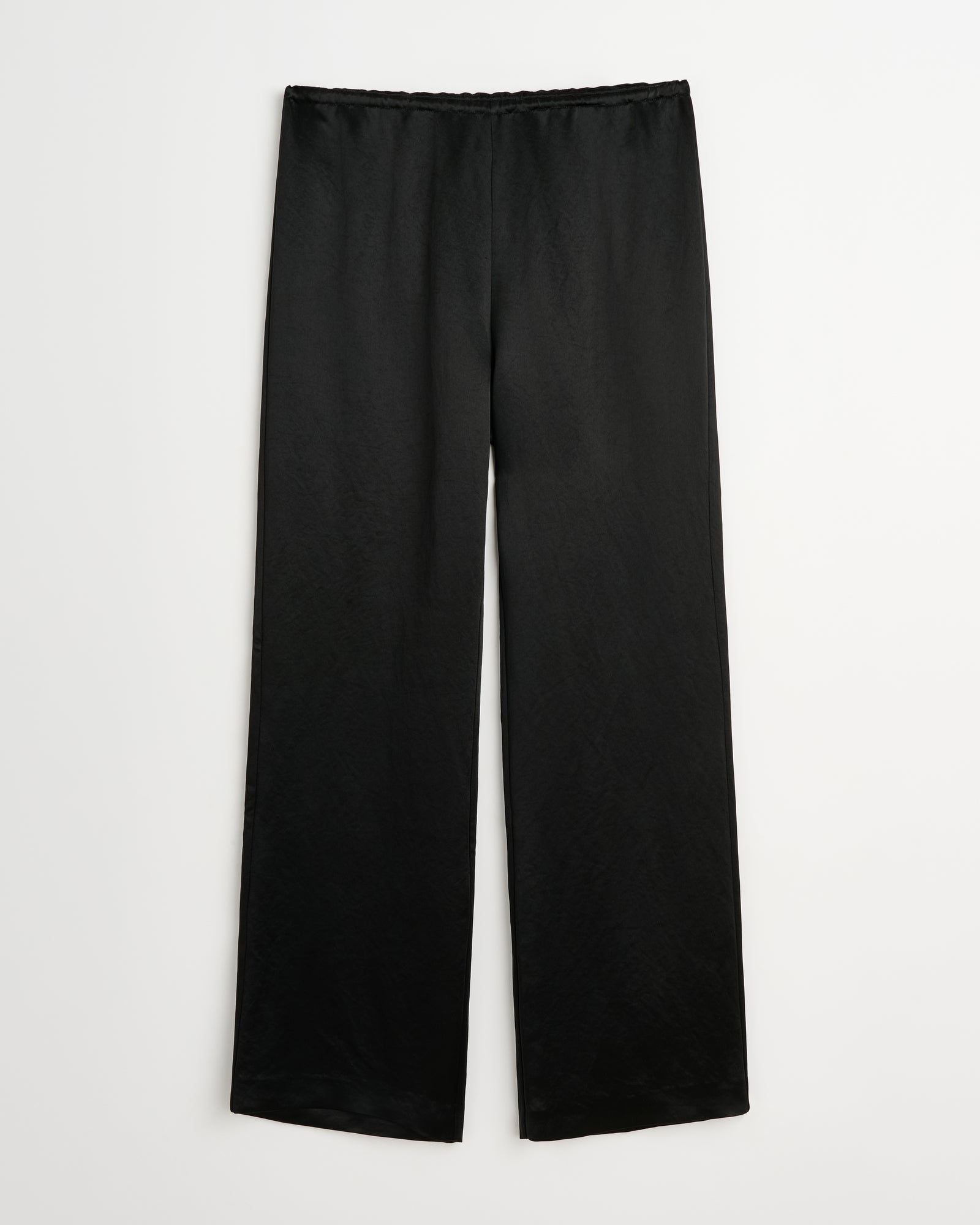 Low pants | Shiny black Acetate