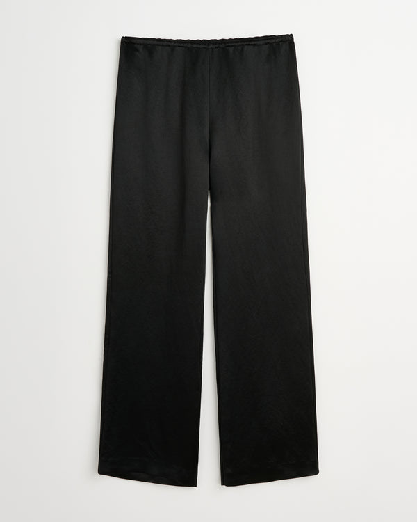 Low pants | Shiny black Acetate