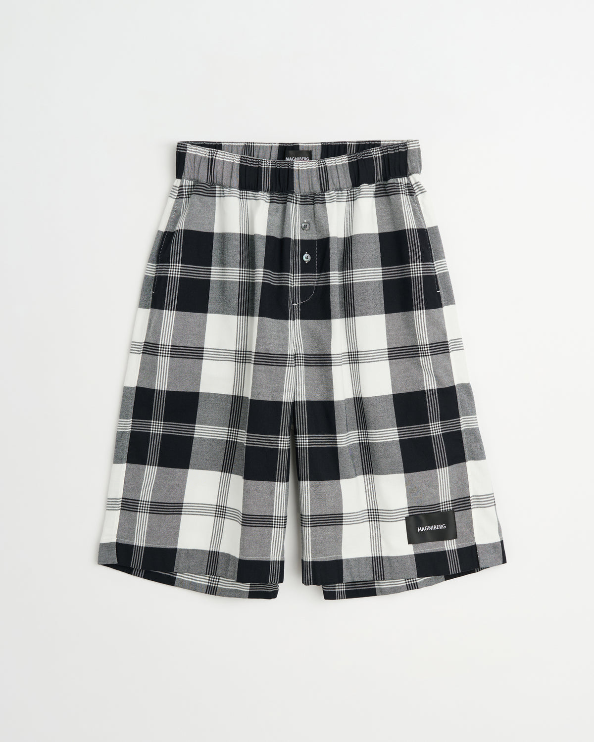 Night shorts | B&W big check Twill