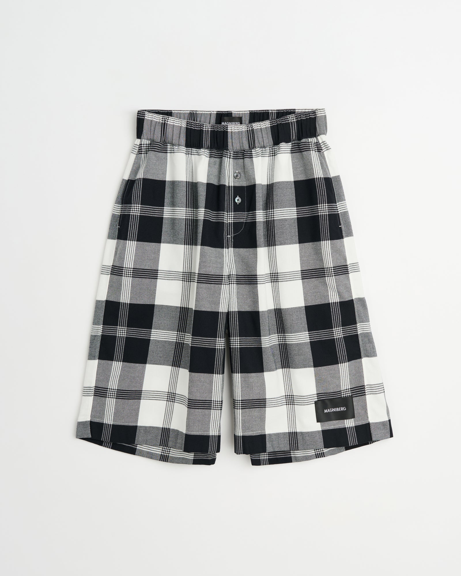 Night shorts | B&W big check Twill