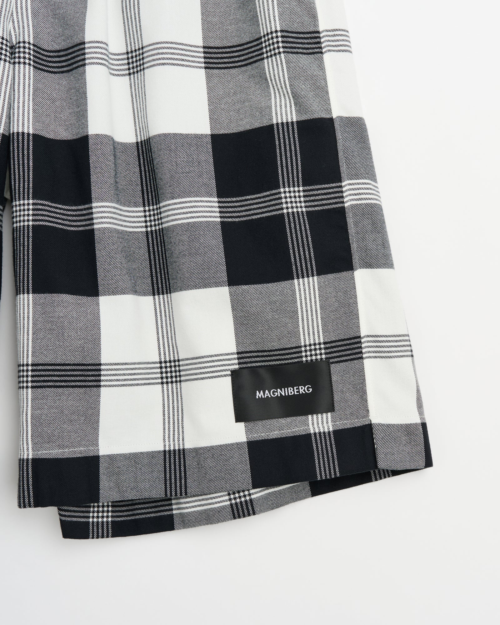 Night shorts | B&W big check Twill