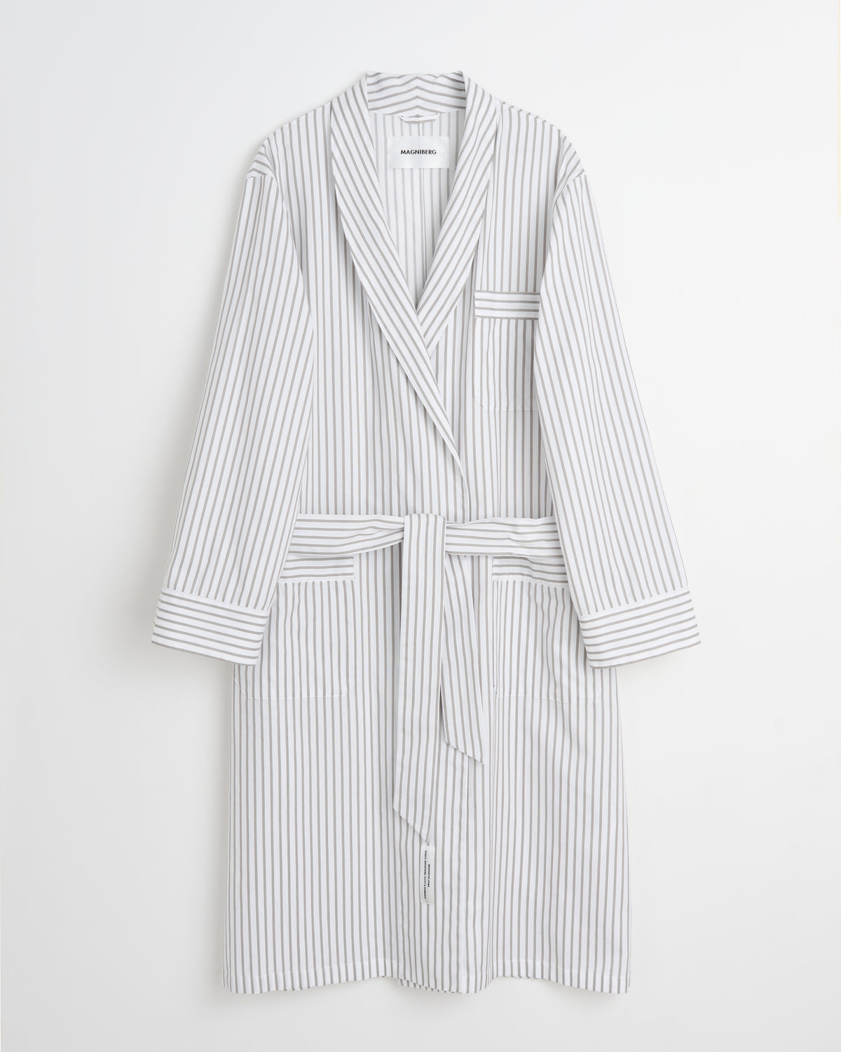 Voyage robe | Stripe grey Oxford