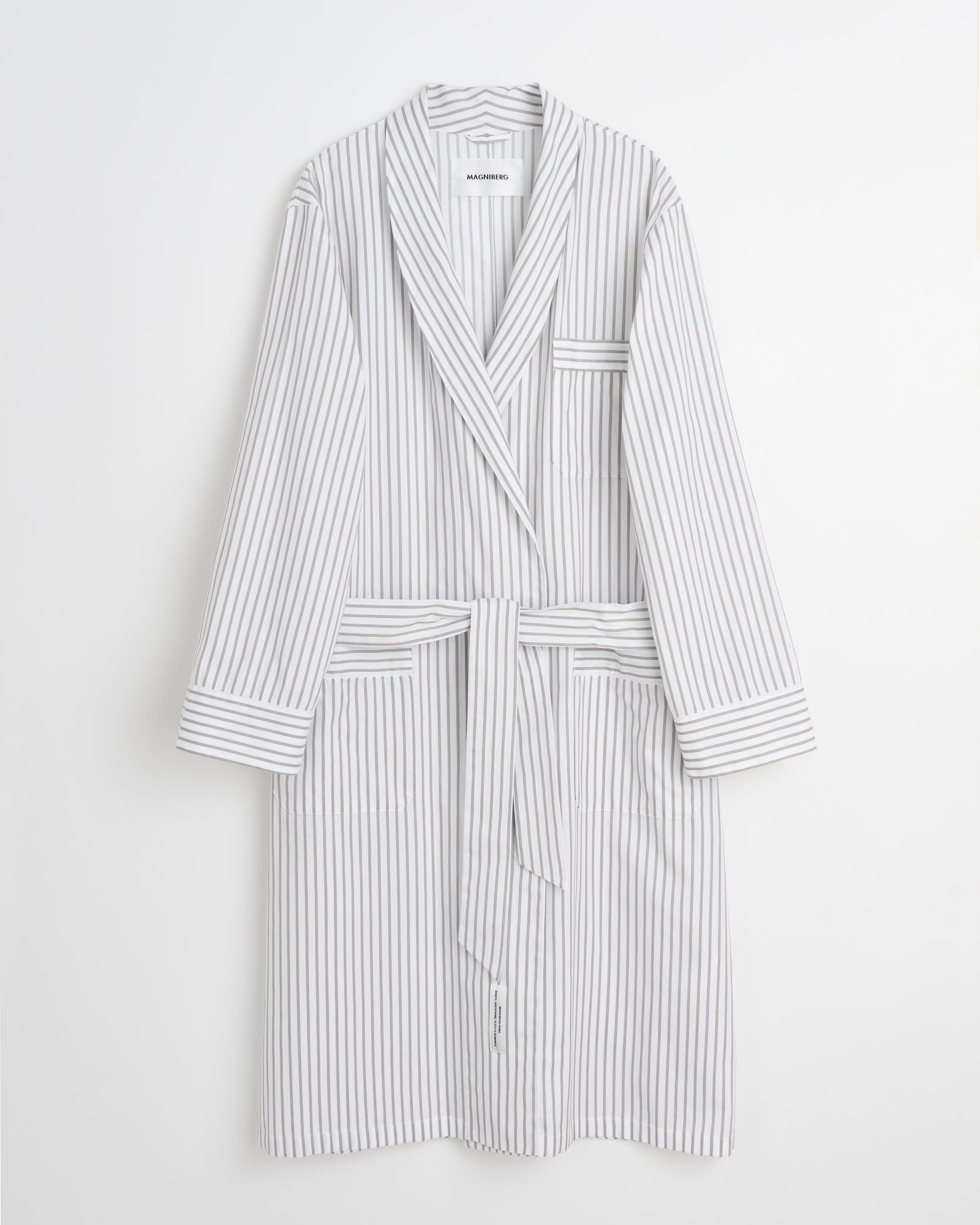 Voyage robe | Stripe grey Oxford