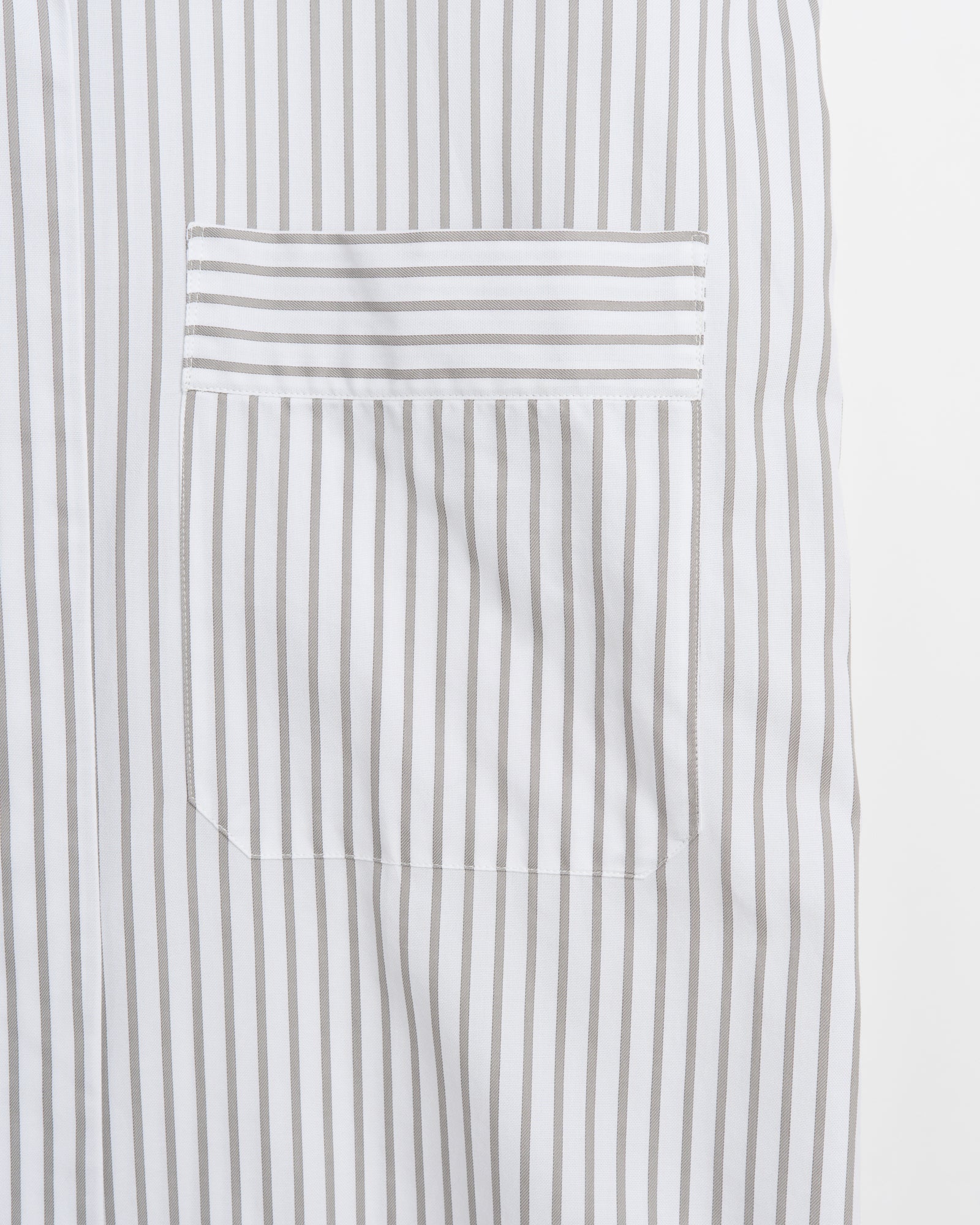 Voyage robe | Stripe grey Oxford