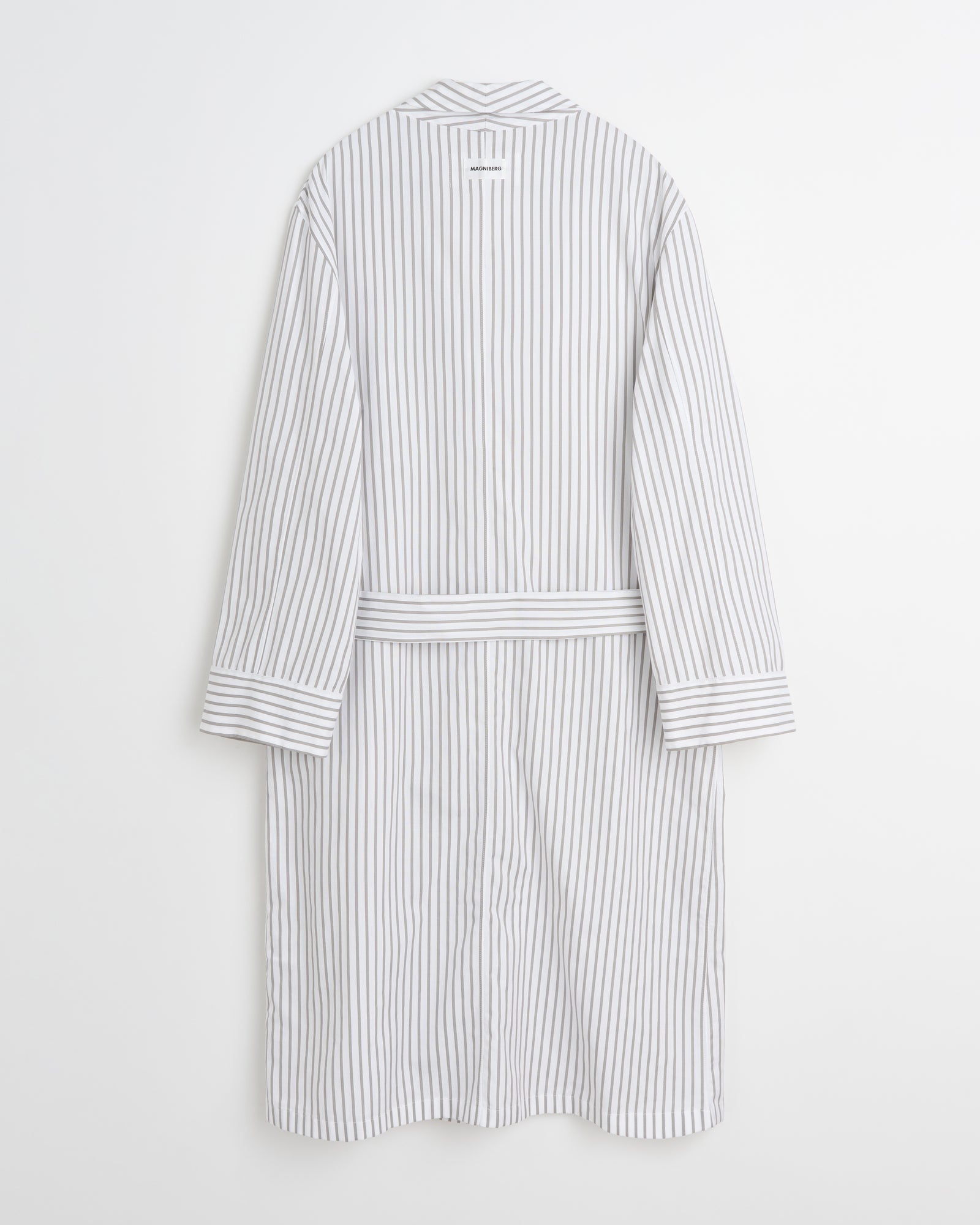 Voyage robe | Stripe grey Oxford