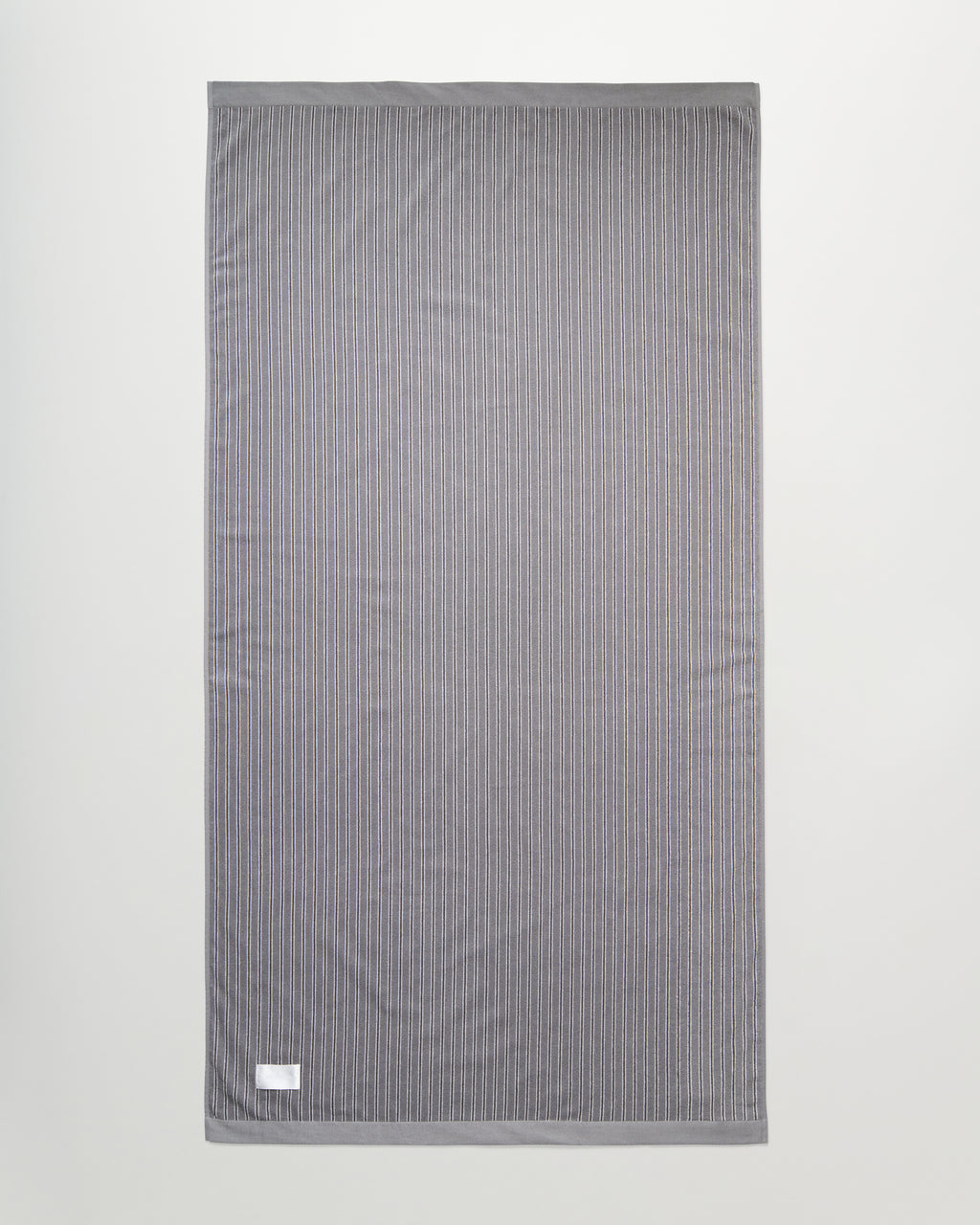 Wall Street bath sheet | Stripe dark grey Terry