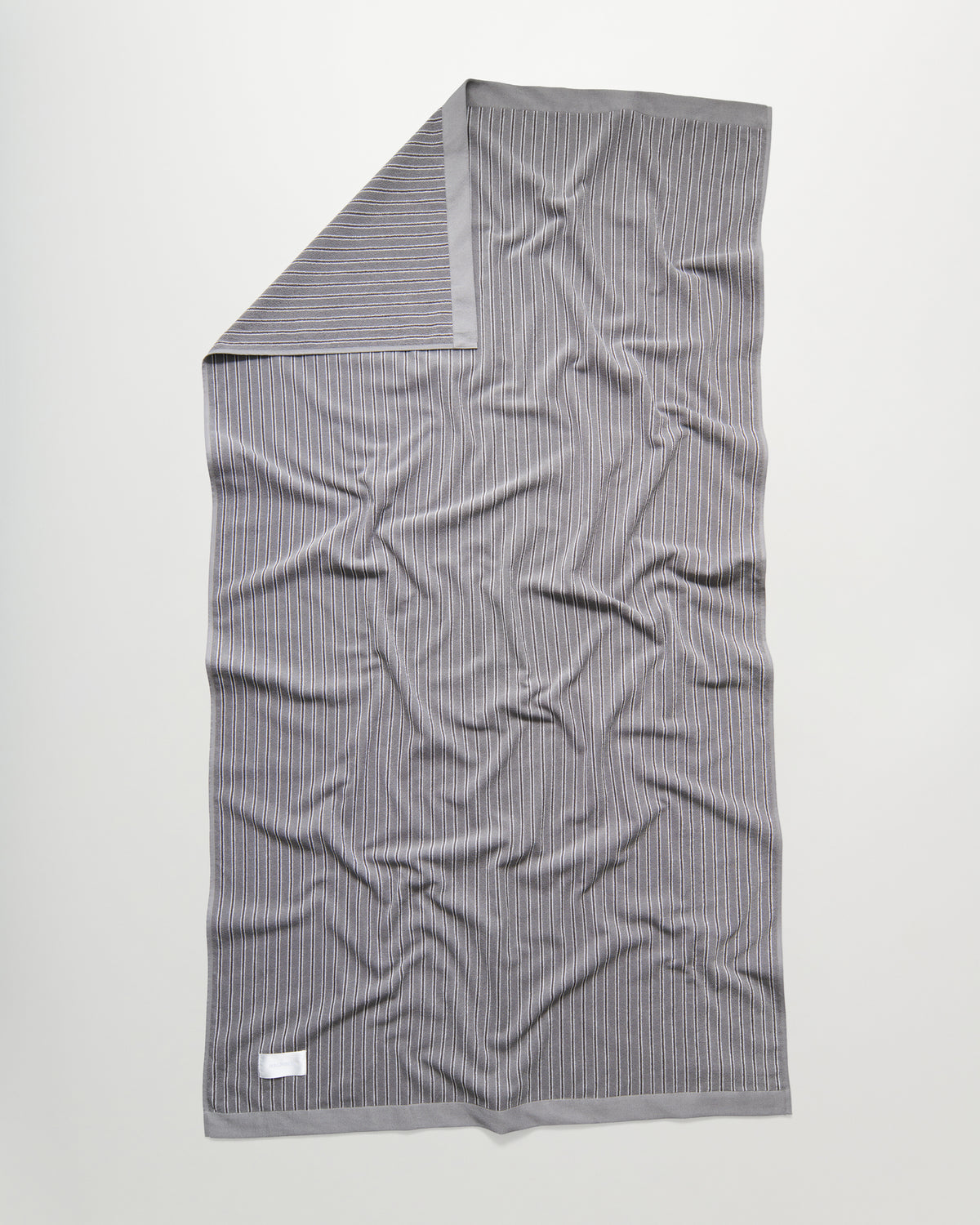 Wall Street bath sheet | Stripe dark grey Terry