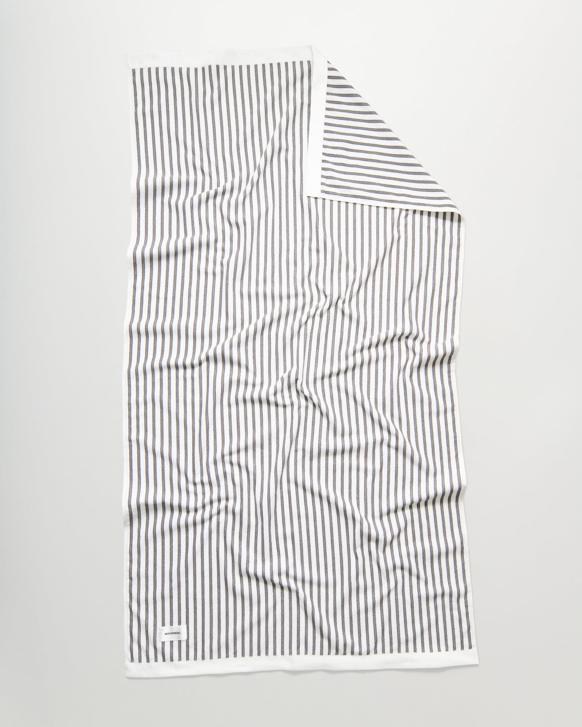 Wall Street bath sheet | Stripe grey Terry