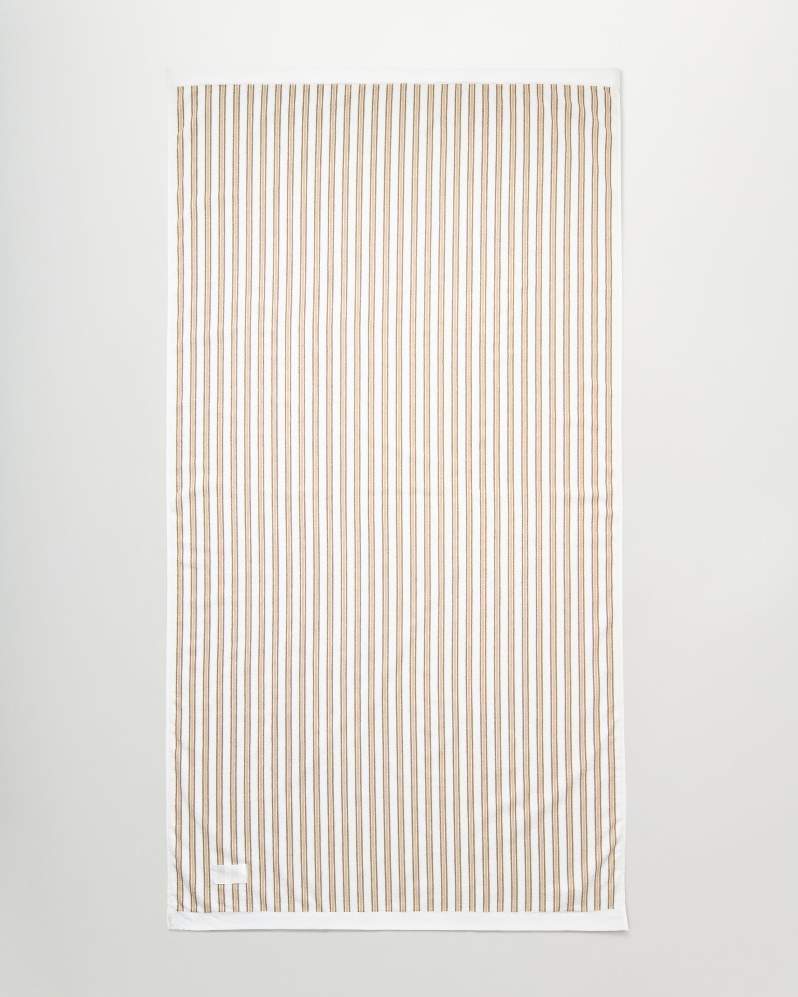 Wall Street bath sheet | Stripe light beige Terry