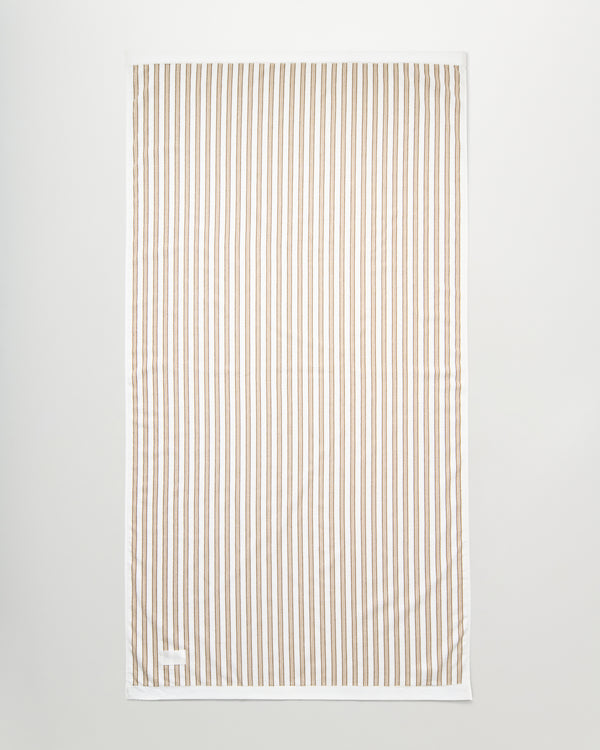 Wall Street bath sheet | Stripe light beige Terry