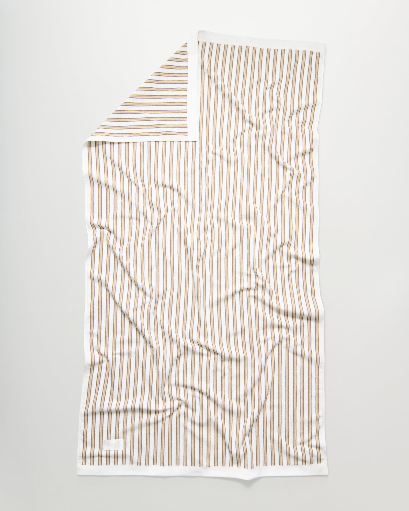 Wall Street bath sheet | Stripe light beige Terry