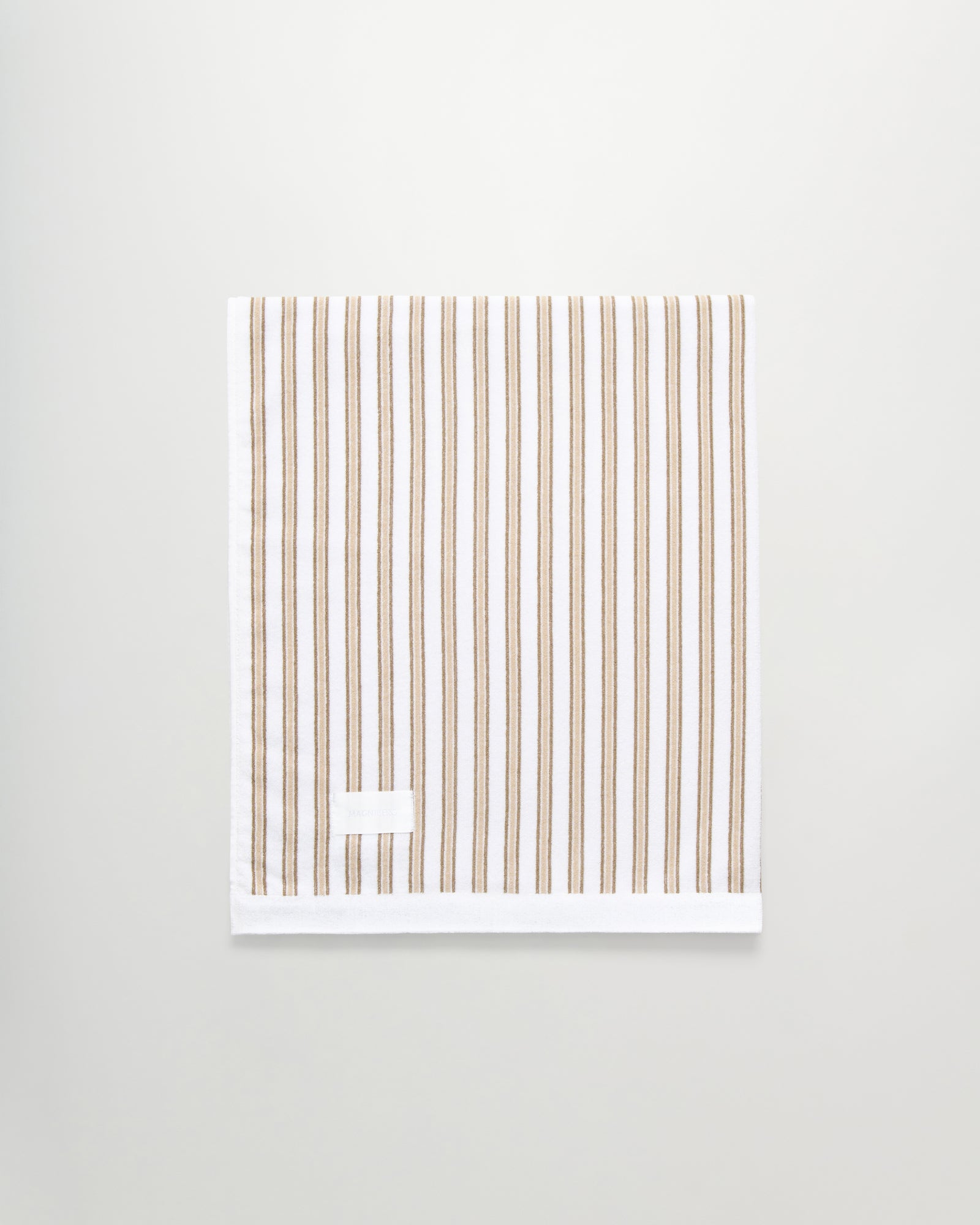 Wall Street bath sheet | Stripe light beige Terry