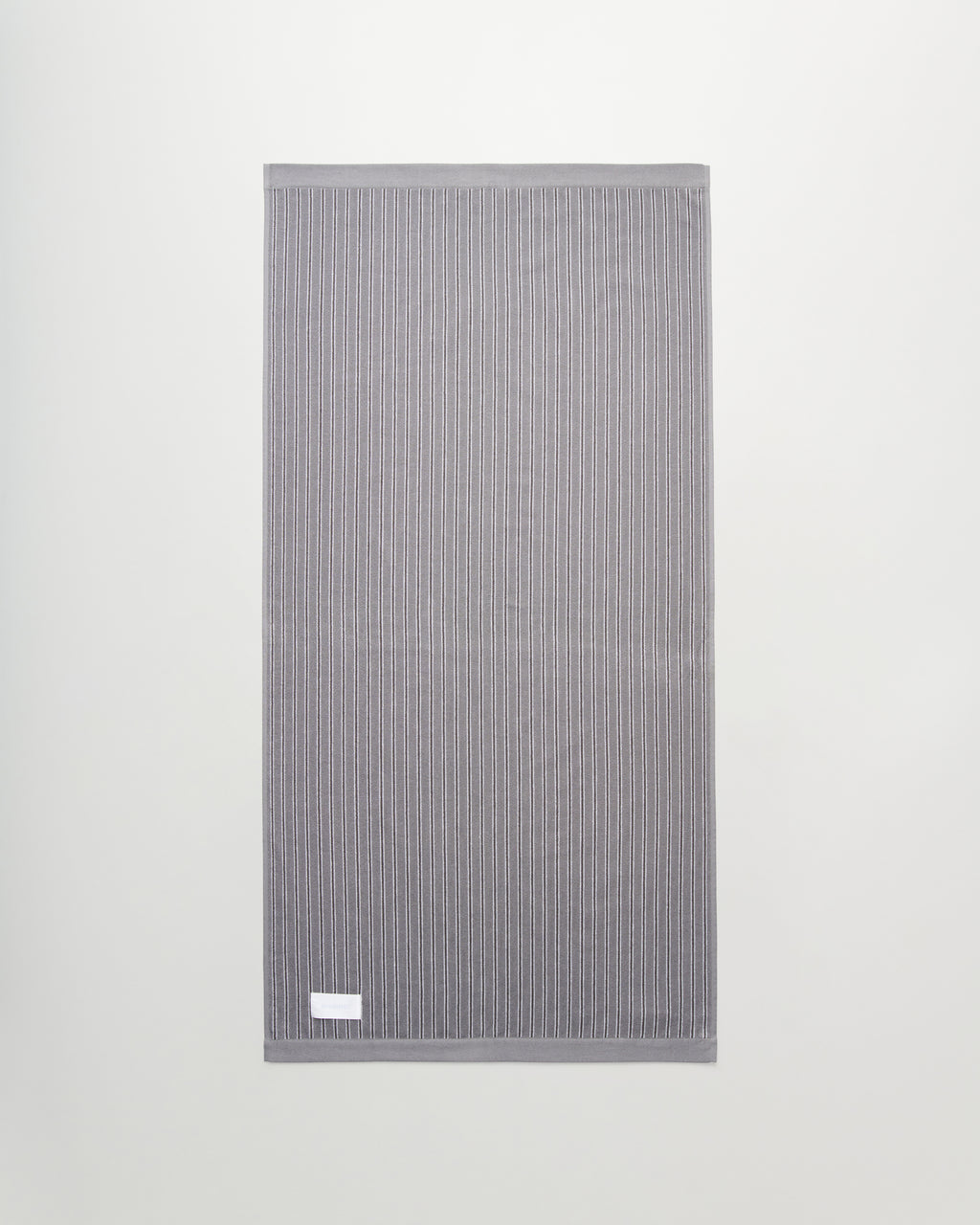 Wall Street bath towel | Stripe dark grey Terry