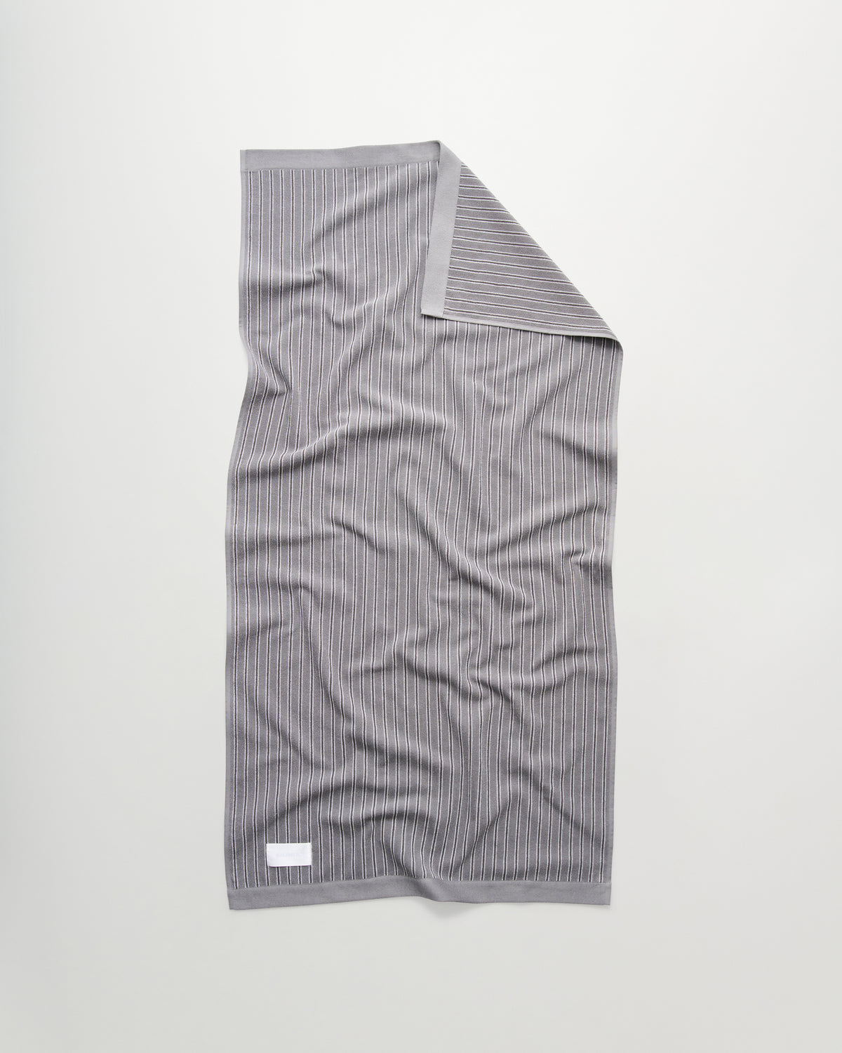Wall Street bath towel | Stripe dark grey Terry