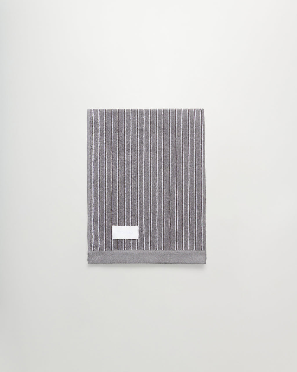 Wall Street bath towel | Stripe dark grey Terry