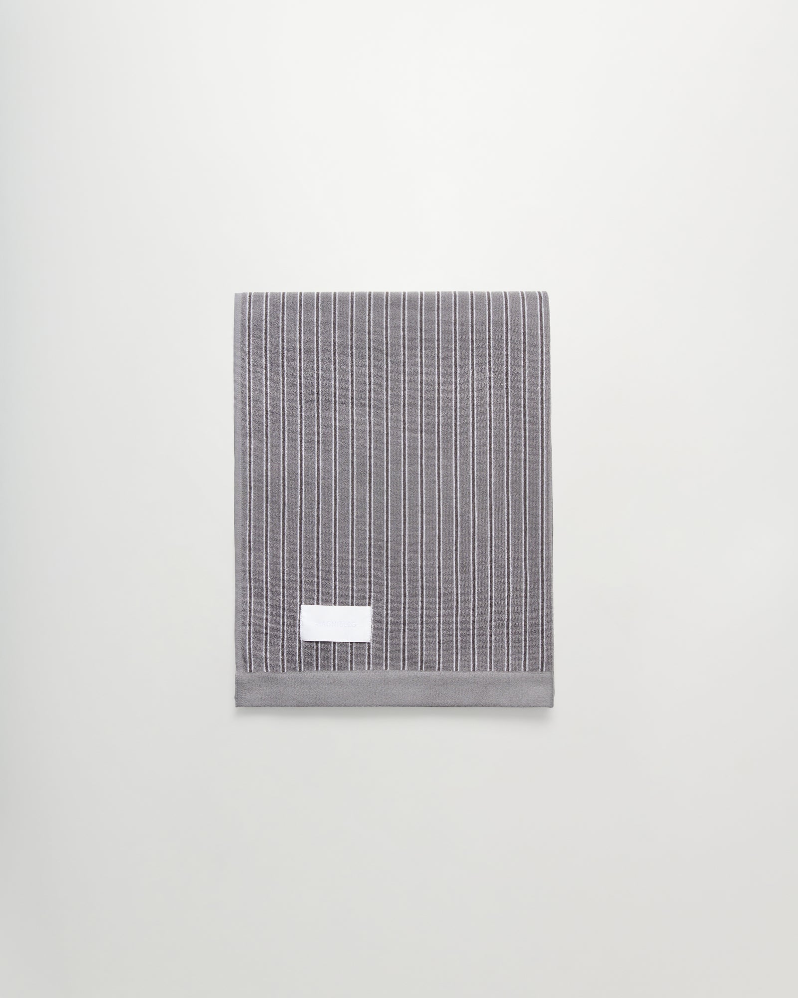 Wall Street bath towel | Stripe dark grey Terry